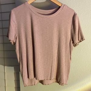 Aerie Ribbed Cropped Tee